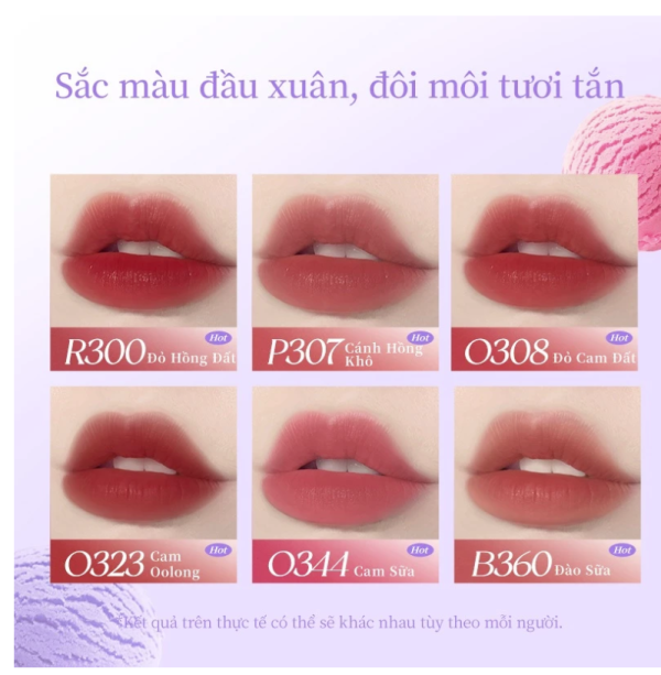 Son môi COLORKEY lì ánh nước chống nước chống dính cốc màu 1.8g - Hình ảnh 3