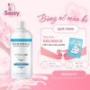 Chai nước tẩy trang Dermedic Hydrain3 Hialuro 400ml dành cho da khô và mất nước, thiết kế trong suốt, nắp bật.