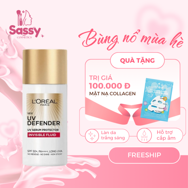 Kem Chống Nắng L'Oreal Paris X20 50ml UV Defender SPF 50+ PA++++