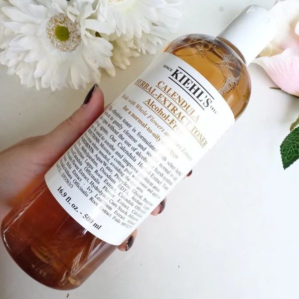 Toner Hoa Cúc Kiehl's Calendula Herbal Extract Alcohol-Free Toner 500ml - Hình ảnh 2