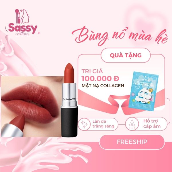 Son MAC Lustreglass Sheer Shine Lipstick 563 Obviously - Hình ảnh 3