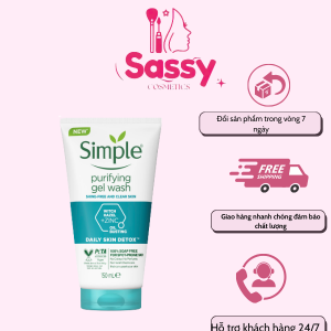 Sữa Rửa Mặt Simple Purifying Gel Wash 150ml
