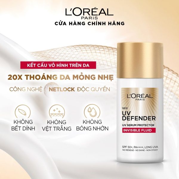 Kem Chống Nắng L'Oreal Paris X20 50ml UV Defender SPF 50+ PA++++ - Hình ảnh 2