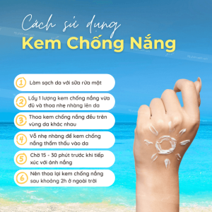 cách dùng kem chống nắng cho người mới bắt đầu