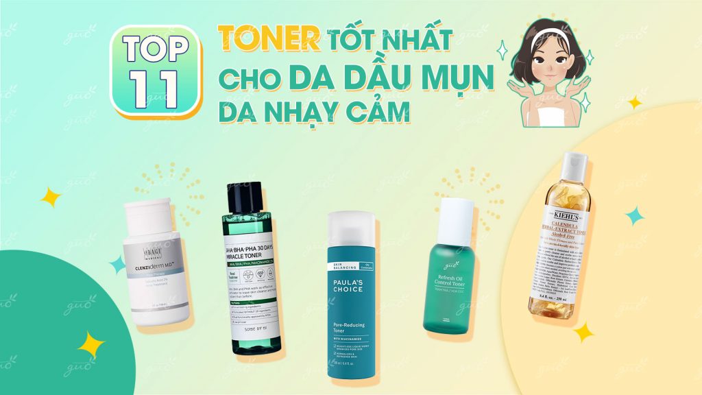 toner dành cho da dầu mụn bụi bẩn