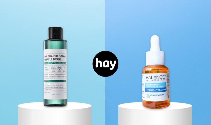 Serum với toner