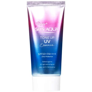 Kem chống nắng nâng tông Skin Aqua Tone Up UV Essence SPF50+ PA++++ giúp da sáng hồng tự nhiên và bảo vệ da khỏi tia UVA UVB